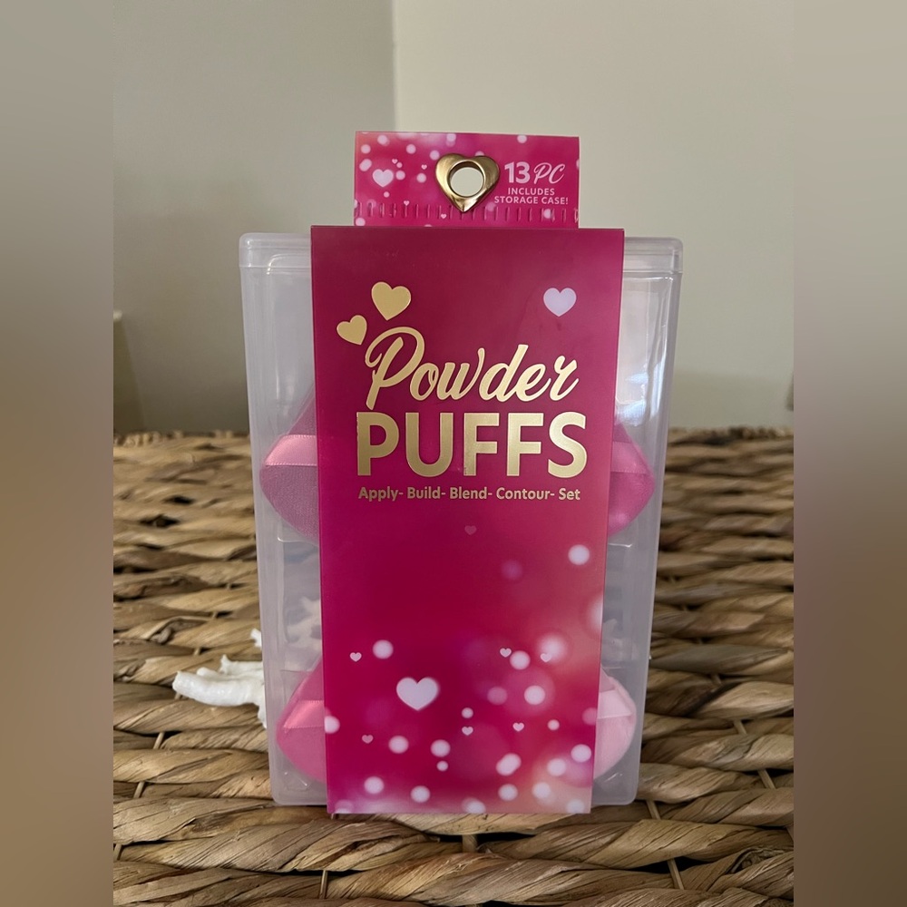 Pink Powder Puffs Set